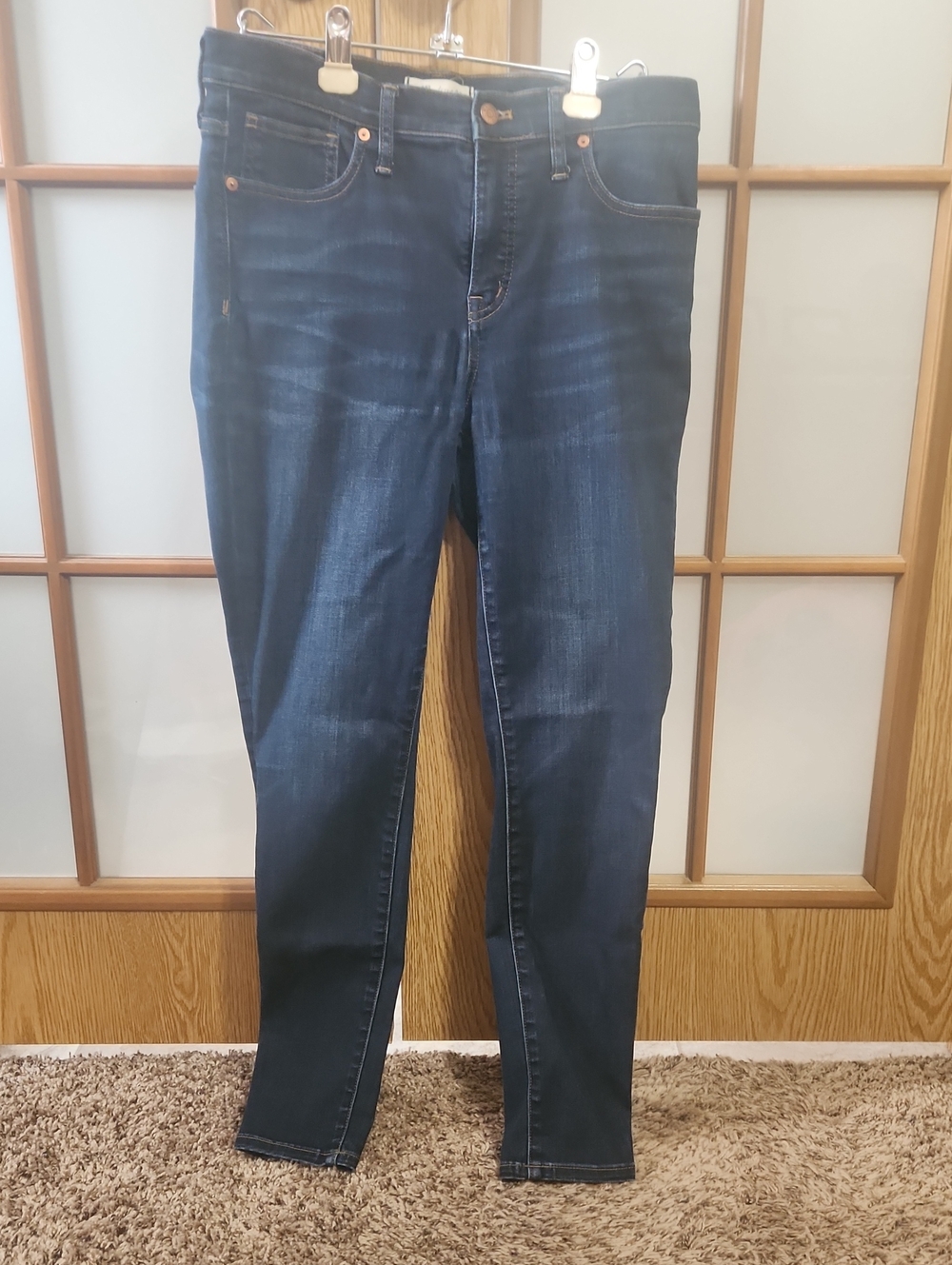 Madewell Dark Blue High Rise Skinny Jeans Size 30